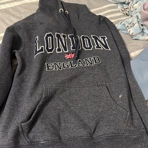 Grey London hoodie, Size M
